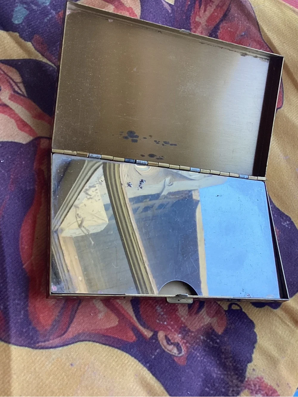Vintage/antique gold metal cigarette case